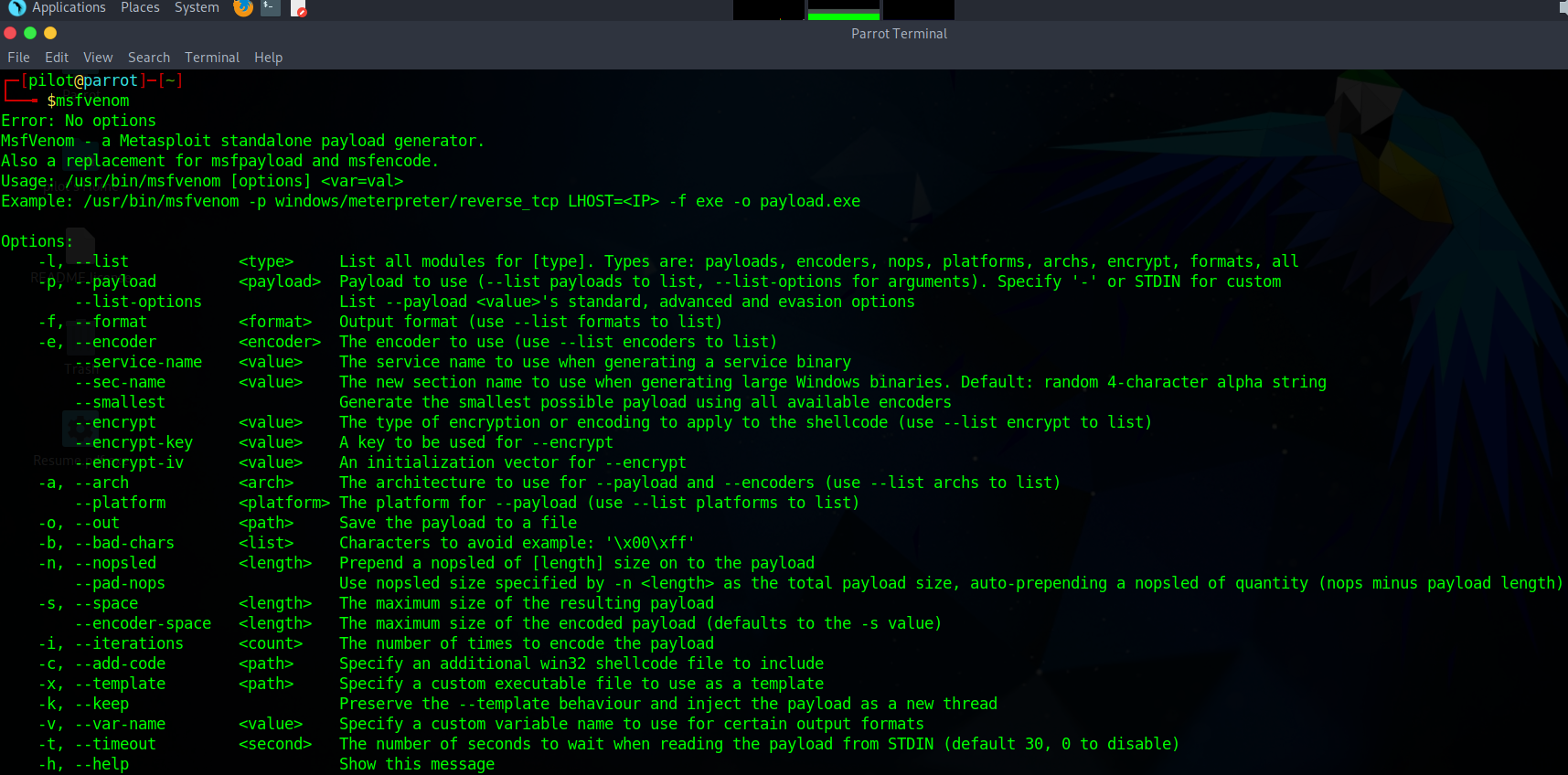 MSFVenom Configuration